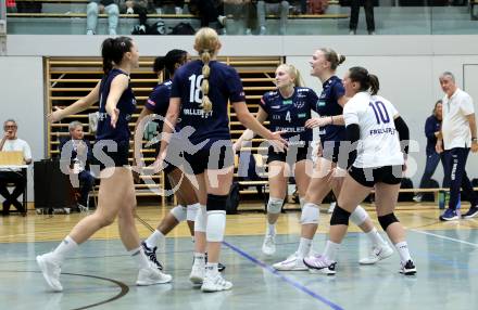 Volleyball Bundesliga. WVL. Women Volleyball League.  ATSC Wildcats gegen  Graz. Jubel (Wildcats). Klagenfurt, am 11.10.2025.
Foto: Kuess
www.qspictures.net
---
pressefotos, pressefotografie, kuess, qs, qspictures, sport, bild, bilder, bilddatenbank