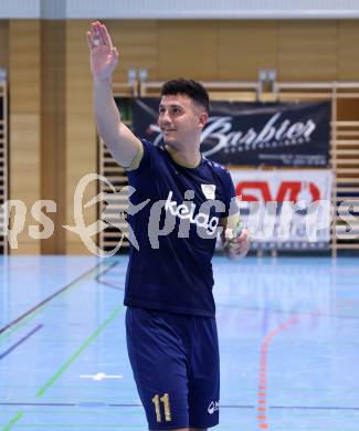 Futsal. Oesterreichische Futsal Liga. 1. OEFB Futsal Liga. . Futsal versli.at Klagenfurt  gegen LPSV Kaernten .  Saso Kovacevic (Futsal versli.at Klagenfurt).  Klagenfurt, 12.10..2025.
Foto: Kuess
www.qspictures.net
---
pressefotos, pressefotografie, kuess, qs, qspictures, sport, bild, bilder, bilddatenbank