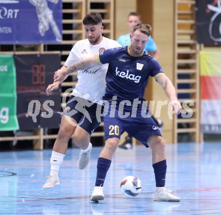 Futsal. Oesterreichische Futsal Liga. 1. OEFB Futsal Liga. . Futsal versli.at Klagenfurt  gegen LPSV Kaernten . Denis Totoskovic   (Futsal versli.at Klagenfurt),  Ivan Krnjic   (LPSV-Kaernten).  Klagenfurt, 12.10..2025.
Foto: Kuess
www.qspictures.net
---
pressefotos, pressefotografie, kuess, qs, qspictures, sport, bild, bilder, bilddatenbank