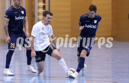 Futsal. Oesterreichische Futsal Liga. 1. OEFB Futsal Liga. . Futsal versli.at Klagenfurt  gegen LPSV Kaernten . Marcel Vindis  (Futsal versli.at Klagenfurt),  Enis Musanovic   (LPSV-Kaernten).  Klagenfurt, 12.10..2025.
Foto: Kuess
www.qspictures.net
---
pressefotos, pressefotografie, kuess, qs, qspictures, sport, bild, bilder, bilddatenbank