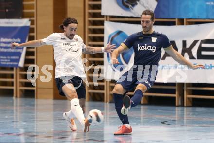 Futsal. Oesterreichische Futsal Liga. 1. OEFB Futsal Liga. . Futsal versli.at Klagenfurt  gegen LPSV Kaernten . Nikola Jandric  (Futsal versli.at Klagenfurt), Nemanja Lukic    (LPSV-Kaernten).  Klagenfurt, 12.10..2025.
Foto: Kuess
www.qspictures.net
---
pressefotos, pressefotografie, kuess, qs, qspictures, sport, bild, bilder, bilddatenbank