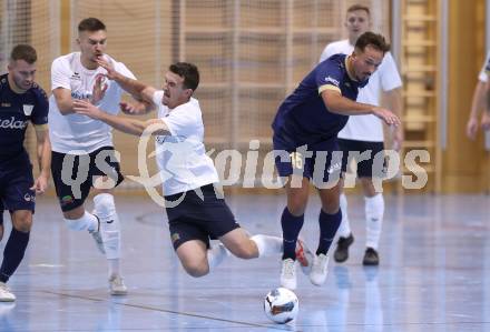 Futsal. Oesterreichische Futsal Liga. 1. OEFB Futsal Liga. . Futsal versli.at Klagenfurt  gegen LPSV Kaernten . Vahid Muharemovic  (Futsal versli.at Klagenfurt),  Enis Musanovic   (LPSV-Kaernten).  Klagenfurt, 12.10..2025.
Foto: Kuess
www.qspictures.net
---
pressefotos, pressefotografie, kuess, qs, qspictures, sport, bild, bilder, bilddatenbank