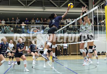 Volleyball Bundesliga. WVL. Women Volleyball League.  ATSC Wildcats gegen  Graz.  Oluwadamilola Awojobi  (Wildcats). Klagenfurt, am 11.10.2025.
Foto: Kuess
www.qspictures.net
---
pressefotos, pressefotografie, kuess, qs, qspictures, sport, bild, bilder, bilddatenbank