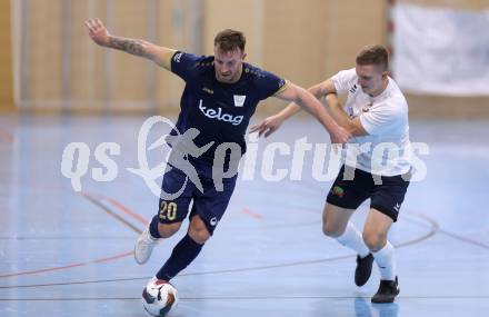 Futsal. Oesterreichische Futsal Liga. 1. OEFB Futsal Liga. . Futsal versli.at Klagenfurt  gegen LPSV Kaernten .  Denis Totoskovic (Futsal versli.at Klagenfurt),  Senad Huseinbasic   (LPSV-Kaernten).  Klagenfurt, 12.10..2025.
Foto: Kuess
www.qspictures.net
---
pressefotos, pressefotografie, kuess, qs, qspictures, sport, bild, bilder, bilddatenbank