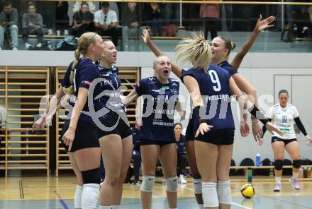 Volleyball Bundesliga. WVL. Women Volleyball League.  ATSC Wildcats gegen  Graz. Jubel  (Wildcats). Klagenfurt, am 11.10.2025.
Foto: Kuess
www.qspictures.net
---
pressefotos, pressefotografie, kuess, qs, qspictures, sport, bild, bilder, bilddatenbank