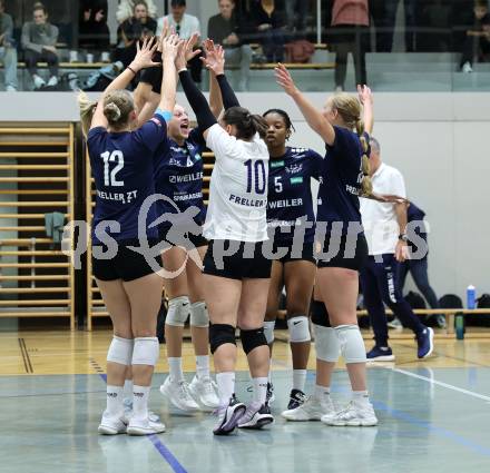 Volleyball Bundesliga. WVL. Women Volleyball League.  ATSC Wildcats gegen  Graz. Jubel  (Wildcats). Klagenfurt, am 11.10.2025.
Foto: Kuess
www.qspictures.net
---
pressefotos, pressefotografie, kuess, qs, qspictures, sport, bild, bilder, bilddatenbank