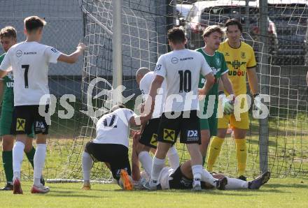 Fussball KÃ¤rntner Liga. Bleiburg gegen Voelkermarkt.  Torjubel (Bleiburg). Bleiburg, am 11.10.2025.
Foto: Kuess
www.qspictures.net
---
pressefotos, pressefotografie, kuess, qs, qspictures, sport, bild, bilder, bilddatenbank