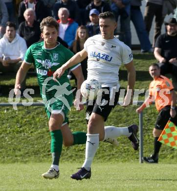 Fussball KÃ¤rntner Liga. Bleiburg gegen Voelkermarkt.  Robert Matic (Bleiburg),  Oliver Kuester  (Voelkermarkt). Bleiburg, am 11.10.2025.
Foto: Kuess
www.qspictures.net
---
pressefotos, pressefotografie, kuess, qs, qspictures, sport, bild, bilder, bilddatenbank
