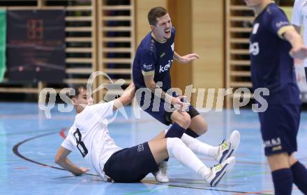 Futsal. Oesterreichische Futsal Liga. 1. OEFB Futsal Liga. . Futsal versli.at Klagenfurt  gegen LPSV Kaernten .  Marcel Vindis   (Futsal versli.at Klagenfurt),  Advan Pozderac   (LPSV-Kaernten).  Klagenfurt, 12.10..2025.
Foto: Kuess
www.qspictures.net
---
pressefotos, pressefotografie, kuess, qs, qspictures, sport, bild, bilder, bilddatenbank