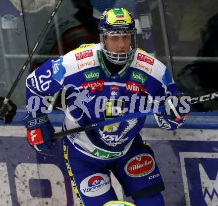 Eishockey Bundesliga. EC IDM Waermepumpen VSV gegen Moser Medical Graz99ers.  Guus Van Nes  (VSV). Villach, am 17.10..2025.
Foto: Kuess
www.qspictures.net
---
pressefotos, pressefotografie, kuess, qs, qspictures, sport, bild, bilder, bilddatenbank