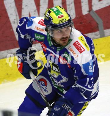 Eishockey Bundesliga. EC IDM Waermepumpen VSV gegen Moser Medical Graz99ers. Adam Helewka   (VSV). Villach, am 17.10..2025.
Foto: Kuess
www.qspictures.net
---
pressefotos, pressefotografie, kuess, qs, qspictures, sport, bild, bilder, bilddatenbank