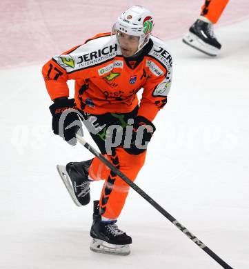 Eishockey Bundesliga. EC IDM Waermepumpen VSV gegen Moser Medical Graz99ers.   Manuel Ganahl   (Graz). Villach, am 17.10..2025.
Foto: Kuess
www.qspictures.net
---
pressefotos, pressefotografie, kuess, qs, qspictures, sport, bild, bilder, bilddatenbank