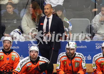 Eishockey Bundesliga. EC IDM Waermepumpen VSV gegen Moser Medical Graz99ers.   Philipp Pinter  (Graz). Villach, am 17.10..2025.
Foto: Kuess
www.qspictures.net
---
pressefotos, pressefotografie, kuess, qs, qspictures, sport, bild, bilder, bilddatenbank