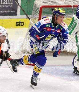 Eishockey Bundesliga. EC IDM Waermepumpen VSV gegen Moser Medical Graz99ers.  Philipp Lindner  (VSV). Villach, am 17.10..2025.
Foto: Kuess
www.qspictures.net
---
pressefotos, pressefotografie, kuess, qs, qspictures, sport, bild, bilder, bilddatenbank