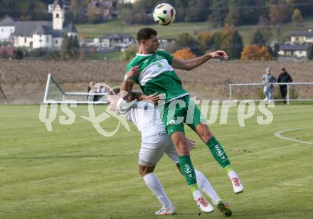 Fussball. Kaerntner Liga. Koettmannsdorf gegen Donau. Aner Mandzic (Koettmannsdorf),  Marko Latincic  (Donau).  Koettmannsdorf, 19.10.2025.
Foto: Kuess
www.qspictures.net
---
pressefotos, pressefotografie, kuess, qs, qspictures, sport, bild, bilder, bilddatenbank