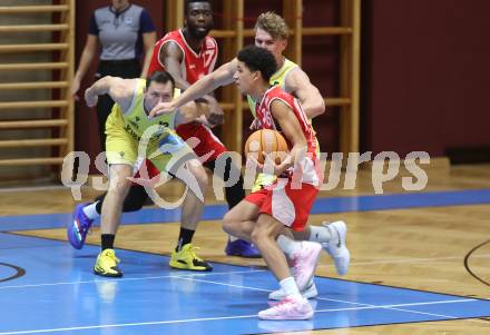 Basketball 2. Liga 2025/2026. Grunddurchgang 3. Runde.  Woerthersee Piraten gegen Upper Austrian Ballers.   Julian Wesby   (Upper Austrian Ballers). Klagenfurt, am 18.10.2025.
Foto: Kuess
---
pressefotos, pressefotografie, kuess, qs, qspictures, sport, bild, bilder, bilddatenbank