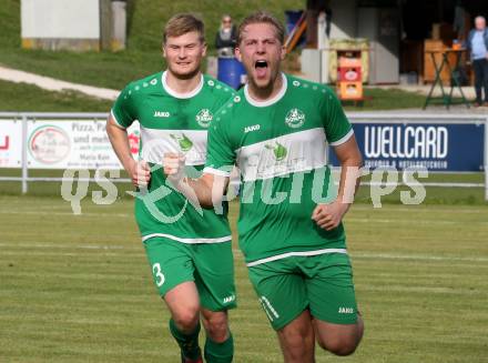 Fussball. Kaerntner Liga. Koettmannsdorf gegen Donau. Torjubel Andreas Martin Tatschl    (Donau).  Koettmannsdorf, 19.10.2025.
Foto: Kuess
www.qspictures.net
---
pressefotos, pressefotografie, kuess, qs, qspictures, sport, bild, bilder, bilddatenbank