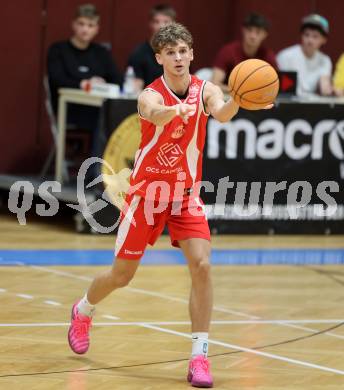 Basketball 2. Liga 2025/2026. Grunddurchgang 3. Runde.  Woerthersee Piraten gegen Upper Austrian Ballers.   Valentin Passek  (Upper Austrian Ballers). Klagenfurt, am 18.10.2025.
Foto: Kuess
---
pressefotos, pressefotografie, kuess, qs, qspictures, sport, bild, bilder, bilddatenbank