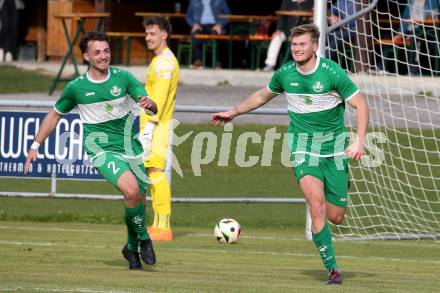 Fussball. Kaerntner Liga. Koettmannsdorf gegen Donau. Torjubel Tristan Ciglar   (Donau).  Koettmannsdorf, 19.10.2025.
Foto: Kuess
www.qspictures.net
---
pressefotos, pressefotografie, kuess, qs, qspictures, sport, bild, bilder, bilddatenbank