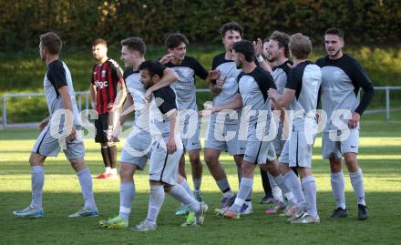 Fussball 1. Klasse West. Admira Villach gegen Oberlienz.  Torjubel  (Oberlienz). Villach, am 18.10.2025.
Foto: Kuess
www.qspictures.net
---
pressefotos, pressefotografie, kuess, qs, qspictures, sport, bild, bilder, bilddatenbank