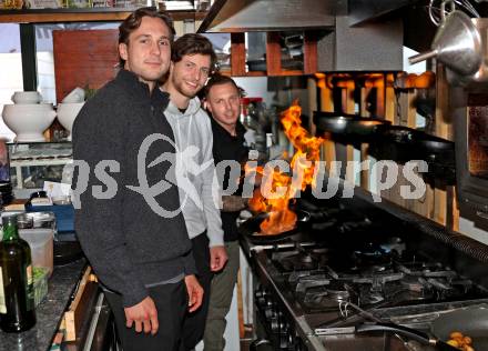 Eishockey Bundesliga. KAC. Florian Vorauer, David Maier.  Klagenfurt, am 10.10.2025.
Foto: Kuess
www.qspictures.net
---
pressefotos, pressefotografie, kuess, qs, qspictures, sport, bild, bilder, bilddatenbank