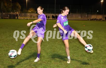 Fussball 2. Frauen Bundesliga. SG SK Austria Klagenfurt. Magdalena Moser, Noel Marie Blain.   Klagenfurt, 30.9.2025.
Foto: Kuess
www.qspictures.net
---
pressefotos, pressefotografie, kuess, qs, qspictures, sport, bild, bilder, bilddatenbank
