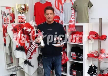 Eishockey Bundesliga. EC KAC.   Oliver Pilloni. Klagenfurt, am 21.10..2025.
Foto: Kuess
www.qspictures.net
---
pressefotos, pressefotografie, kuess, qs, qspictures, sport, bild, bilder, bilddatenbank