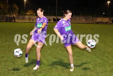 Fussball 2. Frauen Bundesliga. SG SK Austria Klagenfurt. Magdalena Moser, Noel Marie Blain.   Klagenfurt, 30.9.2025.
Foto: Kuess
www.qspictures.net
---
pressefotos, pressefotografie, kuess, qs, qspictures, sport, bild, bilder, bilddatenbank