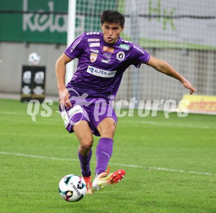Fussball 2. Liga. SK Austria Klagenfurt gegen SK Sturm Graz II.  Aidan Liu  (Klagenfurt).  Klagenfurt, 24.10..2025.
Foto: Kuess
www.qspictures.net
---
pressefotos, pressefotografie, kuess, qs, qspictures, sport, bild, bilder, bilddatenbank