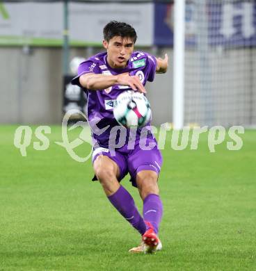 Fussball 2. Liga. SK Austria Klagenfurt gegen SK Sturm Graz II.  Aidan Liu  (Klagenfurt).  Klagenfurt, 24.10..2025.
Foto: Kuess
www.qspictures.net
---
pressefotos, pressefotografie, kuess, qs, qspictures, sport, bild, bilder, bilddatenbank