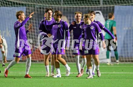 Fussball. Kaerntner Liga. SK Austria Klagenfurt Amateure gegen Matrei .   Torjubel (Austria Klagenfurt).  Koettmannsdorf, 25.10.2025.
Foto: Kuess
www.qspictures.net
---
pressefotos, pressefotografie, kuess, qs, qspictures, sport, bild, bilder, bilddatenbank