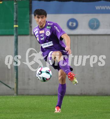 Fussball 2. Liga. SK Austria Klagenfurt gegen SK Sturm Graz II.  Aidan Liu  (Klagenfurt).  Klagenfurt, 24.10..2025.
Foto: Kuess
www.qspictures.net
---
pressefotos, pressefotografie, kuess, qs, qspictures, sport, bild, bilder, bilddatenbank