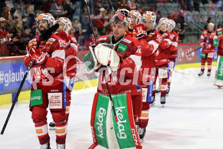 Eishockey ICE Bundesliga.  Winn2day ICE Hockey League. KAC gegen Olympia Ljubljana. Raphael Herburger, Sebastian Dahm  (KAC). Klagenfurt, am 26.10.2025.
Foto: Kuess
www.qspictures.net
---
pressefotos, pressefotografie, kuess, qs, qspictures, sport, bild, bilder, bilddatenbank
