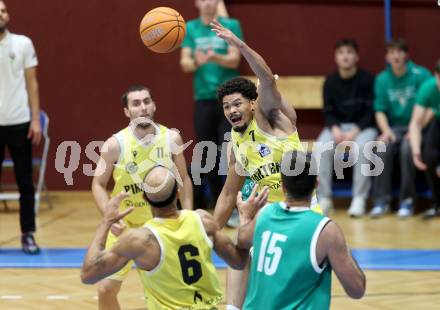 Basketball 2. Liga 2025/2026. Grunddurchgang 5. Runde.  Woerthersee Piraten gegen KOS Celovec. Marcus Holyfield  (Piraten),  Klagenfurt, am 1.11.2025.
Foto: Kuess
---
pressefotos, pressefotografie, kuess, qs, qspictures, sport, bild, bilder, bilddatenbank