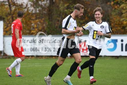 Fussball. Kaerntner Liga. KAC1909 gegen Spittal.  Torjubel Miha Kostanjsek    (Spittal).  Klagenfurt, am 2.11.2025.
Foto: Kuess
www.qspictures.net
---
pressefotos, pressefotografie, kuess, qs, qspictures, sport, bild, bilder, bilddatenbank