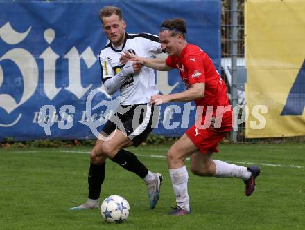 Fussball. Kaerntner Liga. KAC1909 gegen Spittal. Alexander Bergmann  (KAC), Miha Kostanjsek  (Spittal).  Klagenfurt, am 2.11.2025.
Foto: Kuess
www.qspictures.net
---
pressefotos, pressefotografie, kuess, qs, qspictures, sport, bild, bilder, bilddatenbank