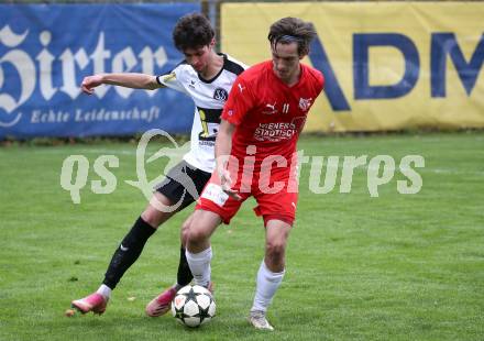 Fussball. Kaerntner Liga. KAC1909 gegen Spittal. Maximilian Walter Grochar  (KAC), Mersad Ramic  (Spittal).  Klagenfurt, am 2.11.2025.
Foto: Kuess
www.qspictures.net
---
pressefotos, pressefotografie, kuess, qs, qspictures, sport, bild, bilder, bilddatenbank