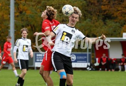 Fussball. Kaerntner Liga. KAC1909 gegen Spittal. Milan Luka Mosser  (KAC),  Stefan Kofler (Spittal).  Klagenfurt, am 2.11.2025.
Foto: Kuess
www.qspictures.net
---
pressefotos, pressefotografie, kuess, qs, qspictures, sport, bild, bilder, bilddatenbank