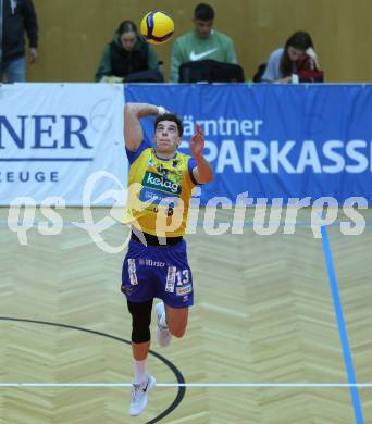 Volleyball Bundesliga. AVL. Austrian Volleyball League.   (Aich/Dob) gegen Waldviertel.  Sebastian Sablatnig   (Aich/Dob). Bleiburg, am 5.11.2025.
Foto: Kuess
www.qspictures.net
---
pressefotos, pressefotografie, kuess, qs, qspictures, sport, bild, bilder, bilddatenbank