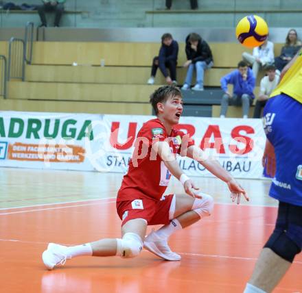 Volleyball Bundesliga. AVL. Austrian Volleyball League.   (Aich/Dob) gegen Waldviertel.  Lukas Writz  (Aich/Dob). Bleiburg, am 5.11.2025.
Foto: Kuess
www.qspictures.net
---
pressefotos, pressefotografie, kuess, qs, qspictures, sport, bild, bilder, bilddatenbank