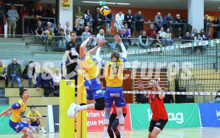 Volleyball Bundesliga. AVL. Austrian Volleyball League.   (Aich/Dob) gegen Waldviertel.  Jiri Srb, Sebastian Sablatnig   (Aich/Dob). Bleiburg, am 5.11.2025.
Foto: Kuess
www.qspictures.net
---
pressefotos, pressefotografie, kuess, qs, qspictures, sport, bild, bilder, bilddatenbank