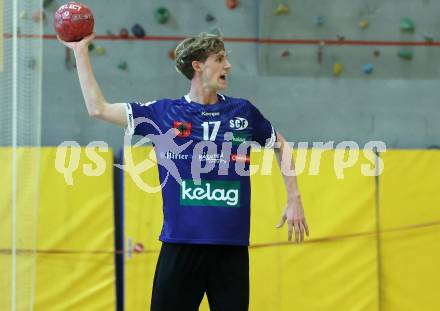 Handball Bundesliga. HLA. SC Ferlach gegen Voeslau.  Markus Kelih  (SCF).  Ferlach, am 8.11.2025.
Foto: Kuess
www.qspictures.net
---
pressefotos, pressefotografie, kuess, qs, qspictures, sport, bild, bilder, bilddatenbank