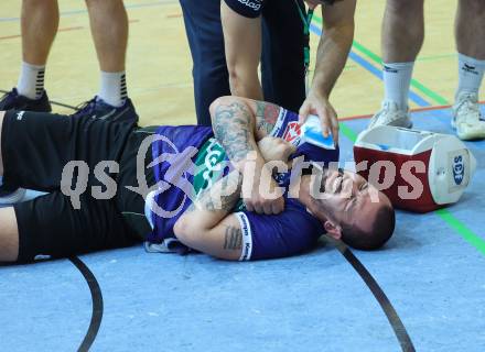 Handball Bundesliga. HLA. SC Ferlach gegen Voeslau. Adrian Milicevic  (SCF).  Ferlach, am 8.11.2025.
Foto: Kuess
www.qspictures.net
---
pressefotos, pressefotografie, kuess, qs, qspictures, sport, bild, bilder, bilddatenbank