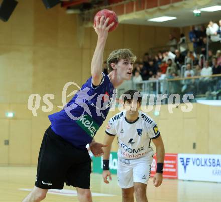 Handball Bundesliga. HLA. SC Ferlach gegen Voeslau. Markus Kelih  (SCF).  Ferlach, am 8.11.2025.
Foto: Kuess
www.qspictures.net
---
pressefotos, pressefotografie, kuess, qs, qspictures, sport, bild, bilder, bilddatenbank