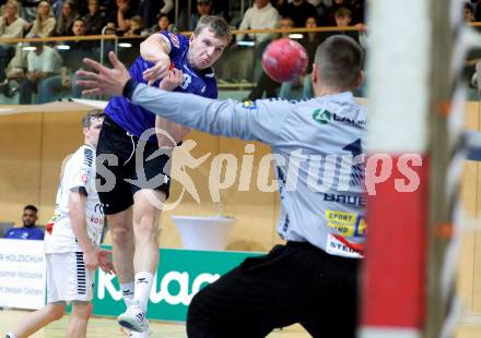 Handball Bundesliga. HLA. SC Ferlach gegen Voeslau. Simon Knapp  (SCF),  (Voeslau).  Ferlach, am 8.11.2025.
Foto: Kuess
www.qspictures.net
---
pressefotos, pressefotografie, kuess, qs, qspictures, sport, bild, bilder, bilddatenbank