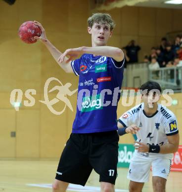 Handball Bundesliga. HLA. SC Ferlach gegen Voeslau.  Markus Kelih  (SCF).  Ferlach, am 8.11.2025.
Foto: Kuess
www.qspictures.net
---
pressefotos, pressefotografie, kuess, qs, qspictures, sport, bild, bilder, bilddatenbank