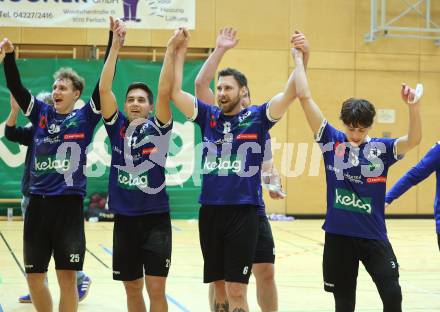 Handball Bundesliga. HLA. SC Ferlach gegen Voeslau. Jubel   (SCF).  Ferlach, am 8.11.2025.
Foto: Kuess
www.qspictures.net
---
pressefotos, pressefotografie, kuess, qs, qspictures, sport, bild, bilder, bilddatenbank