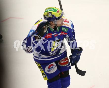 Eishockey ICE Bundesliga.  Winn2day ICE Hockey League. VSV gegen KAC.  Torjubel Nick Hutchison  (VSV). Villach am 14.11.2025.
Foto: Kuess
www.qspictures.net
---
pressefotos, pressefotografie, kuess, qs, qspictures, sport, bild, bilder, bilddatenbank