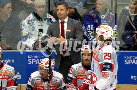 Eishockey ICE Bundesliga.  Winn2day ICE Hockey League. VSV gegen KAC.  Trainer Kirk Furey   (KAC). Villach am 14.11.2025.
Foto: Kuess
www.qspictures.net
---
pressefotos, pressefotografie, kuess, qs, qspictures, sport, bild, bilder, bilddatenbank