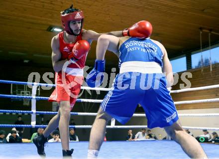 Boxen Kaerntner Meisterschaft. Oussifi Ali (AUT) (rot).. Klagenfurt, 15.11.2025.
Foto: Kuess
www.qspictures.net
---
pressefotos, pressefotografie, kuess, qs, qspictures, sport, bild, bilder, bilddatenbank